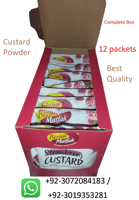 Strawberry Custard Powder Box Bizim Mutfak Custard powder Excellent Quality