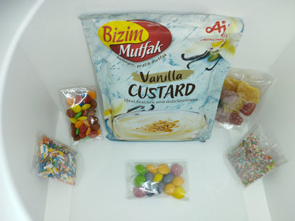 Vanilla Custard Powder Bizim Mutfak Box 12 pouches Excellent Test