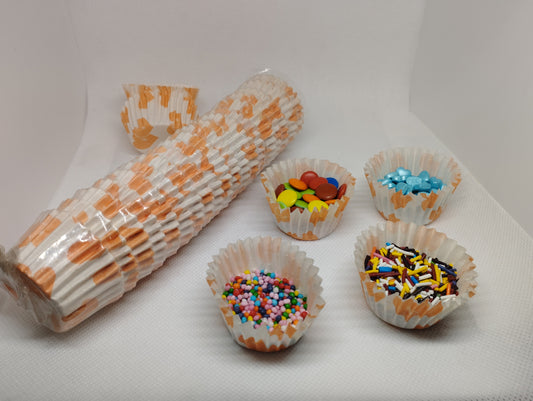 Oange Cupcake Liner 150 plus cups in a pack 1.5 inch Excellent Quality