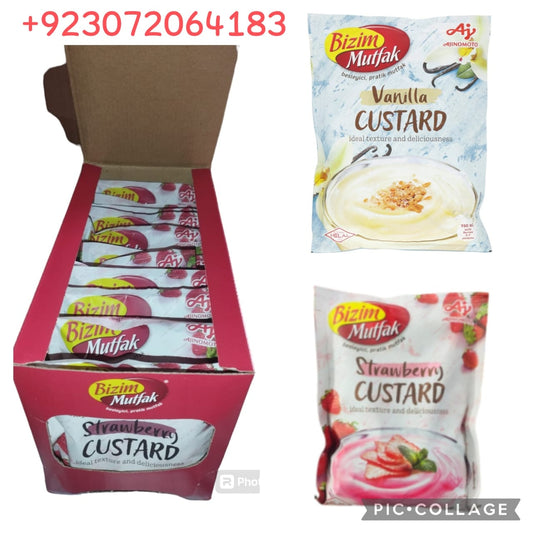 Vanilla Custard Powder Bizim Mutfak Box 12 pouches Excellent Test