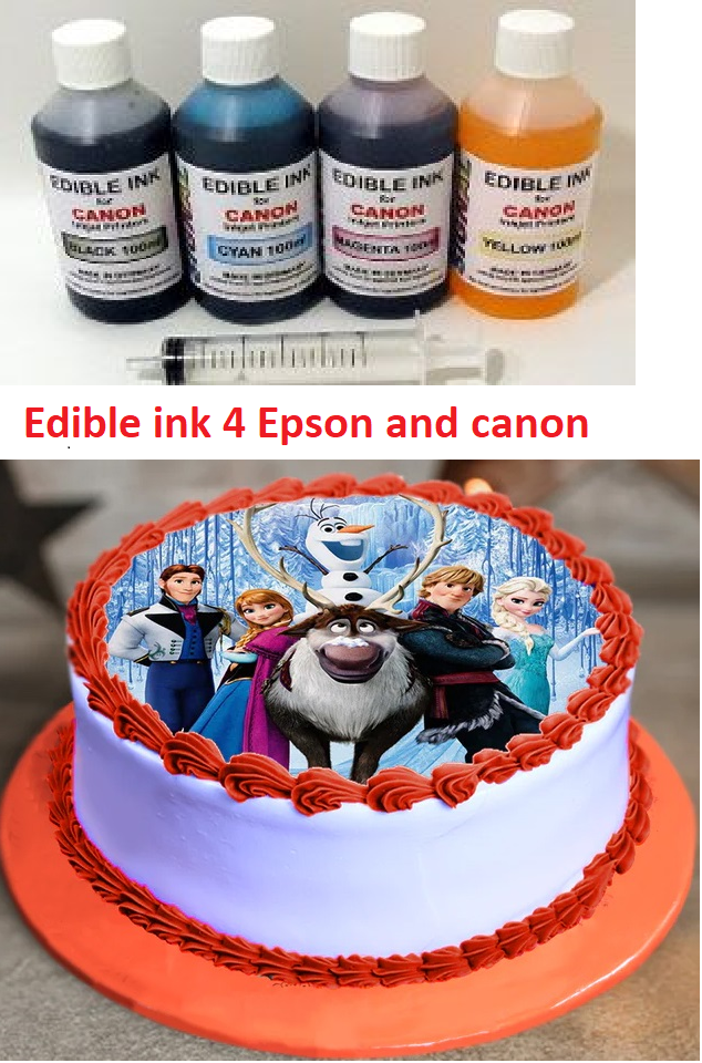 Edible Ink For Epson & Canon Printer Excellent Quality And Bright Color Shade